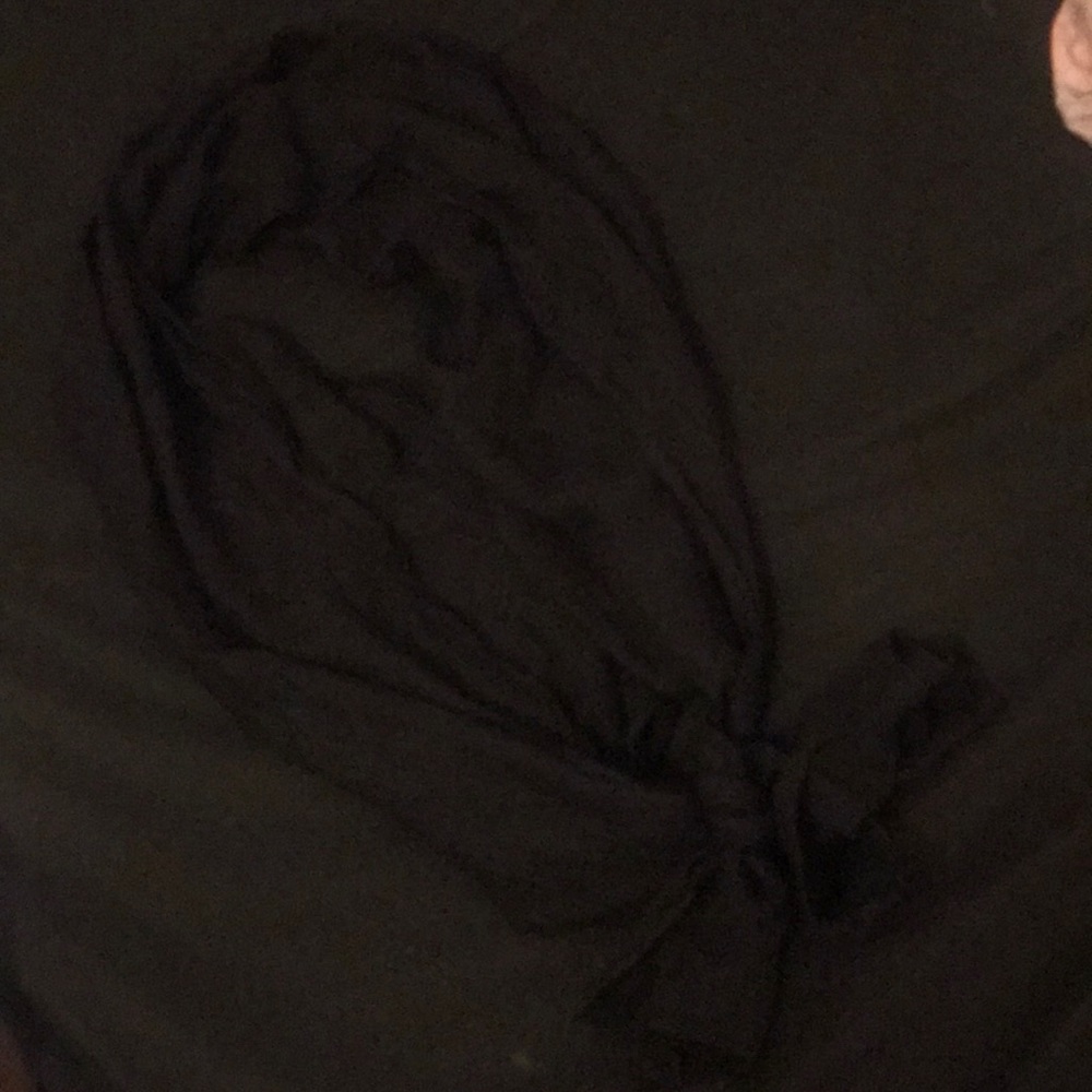Black/pink hair scarf
